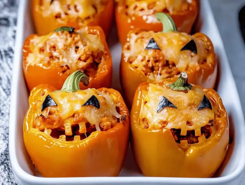 Halloween Stuffed Peppers - Fun and Delicious Recipe