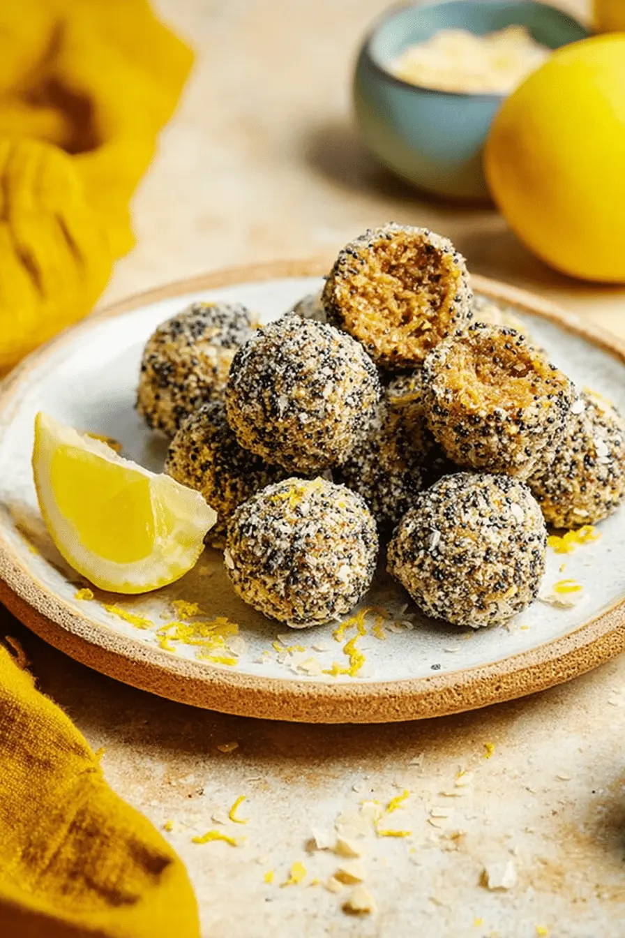 Quick Meal Prep: 6-Ingredient Lemon Poppy Seed Energy Bites
