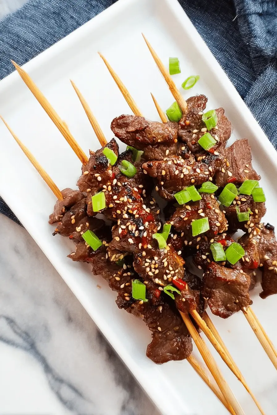 The Asian Sesame Beef Skewers I Make for Every Summer Party