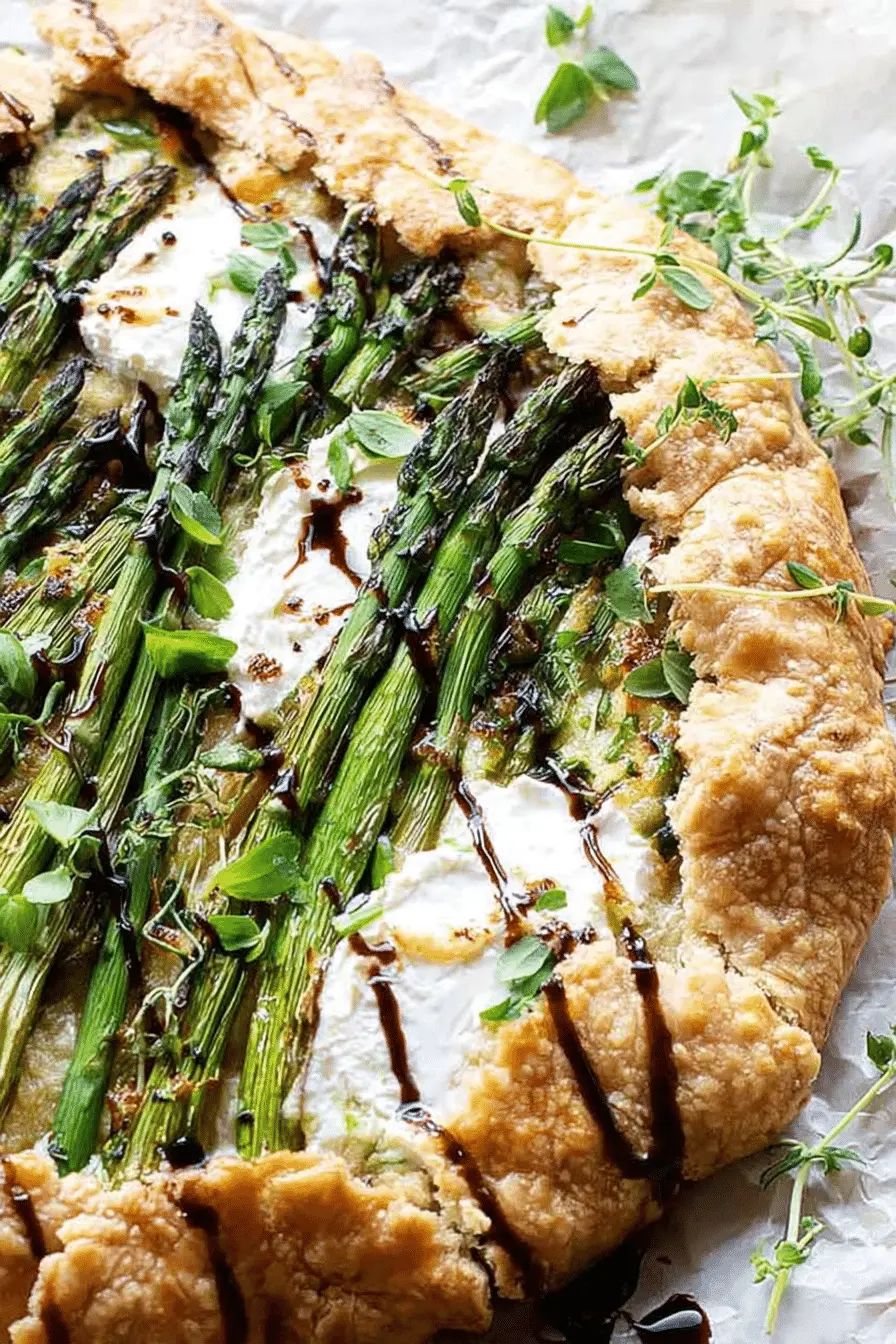 How I Make Asparagus Galette with Jammy Leeks and Ricotta for Guests