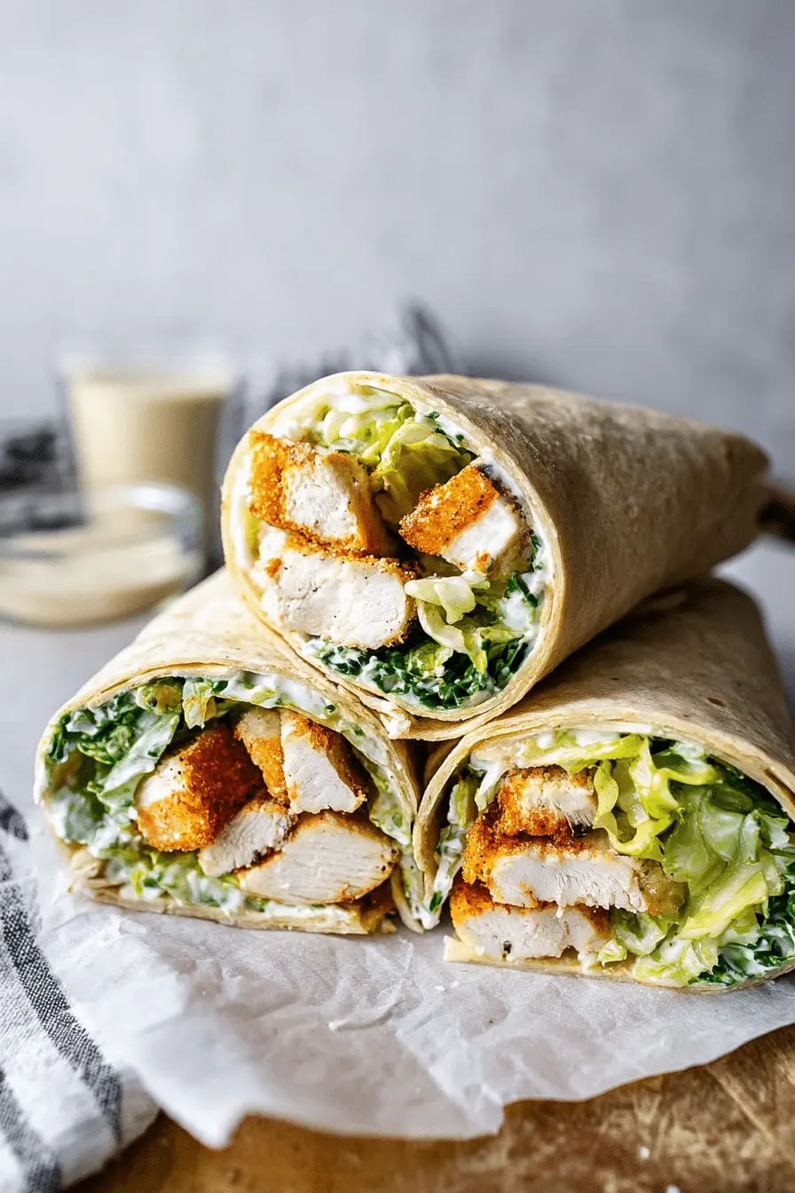 Chicken Caesar Wraps