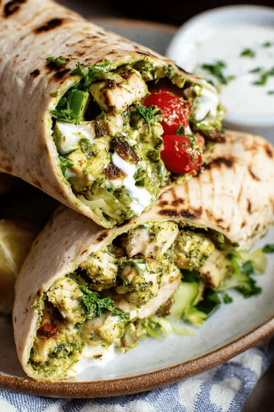 The Chicken Pesto Wraps I Make Every Week — Ready in 20 Minutes