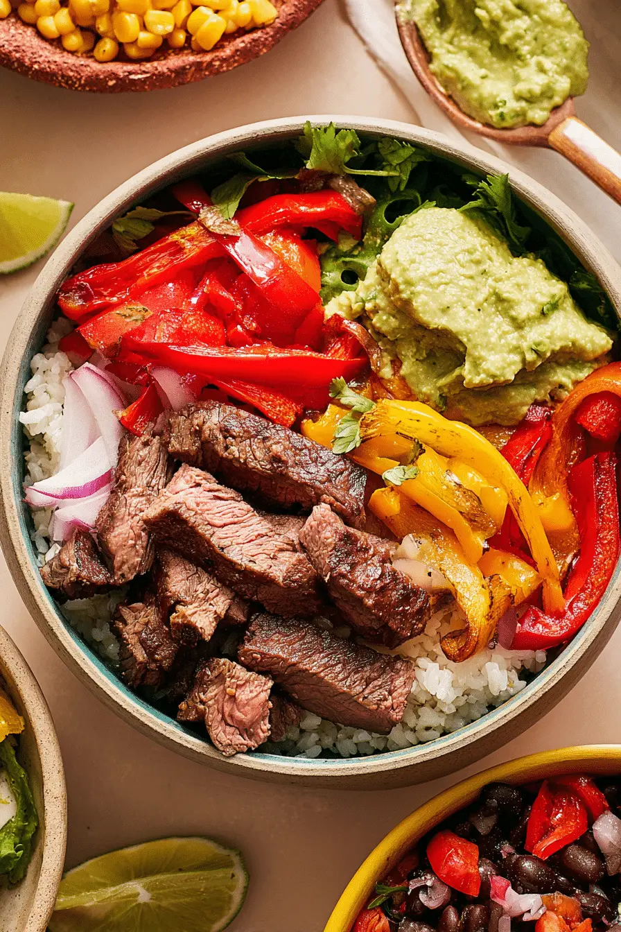 The Chipotle Steak Fajita Bowls I Make for Quick Weeknight Dinners