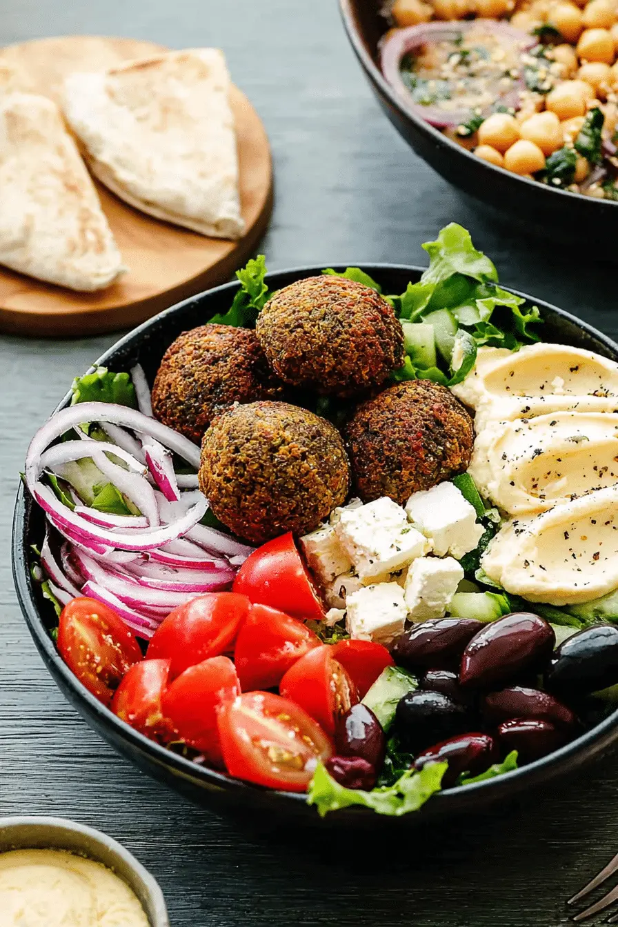 Quick Mediterranean Lunch: Easy Falafel Salad Bowls