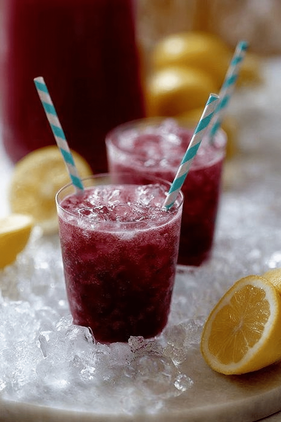 Refreshing fresh blueberry and mint lemonade in a glass, garnished with mint and blueberries.