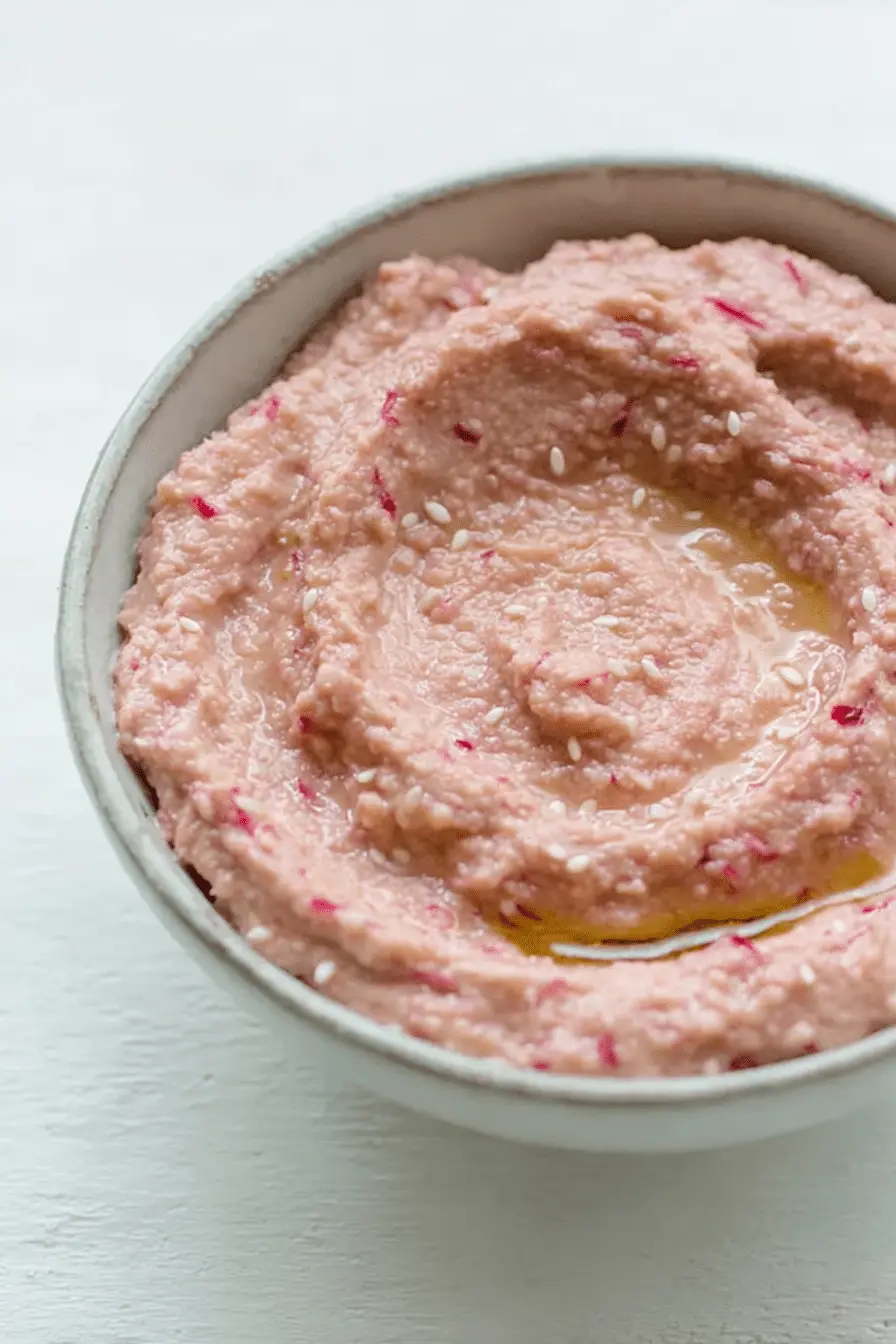 The Fresh Radish Hummus I Make for Healthy Snacks and Parties