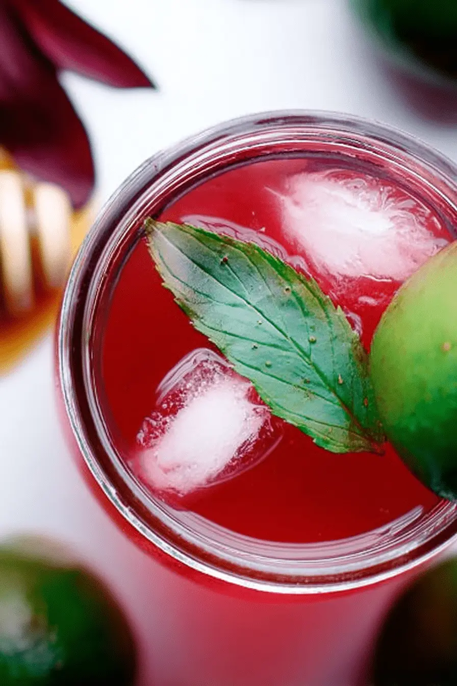 The 3‑Ingredient Hibiscus Lime Iced Tea I Make All Summer