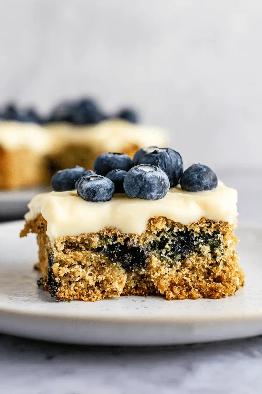 The Lemon Blueberry Zucchini Cake I Make All Summer - Gluten-Free