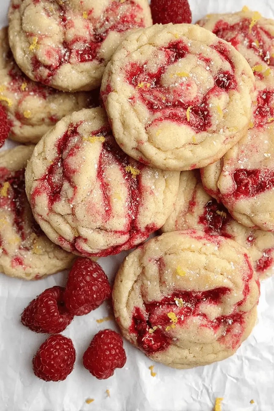 Delicious Lemon Raspberry Cookies: A Quick, Eggless Delight