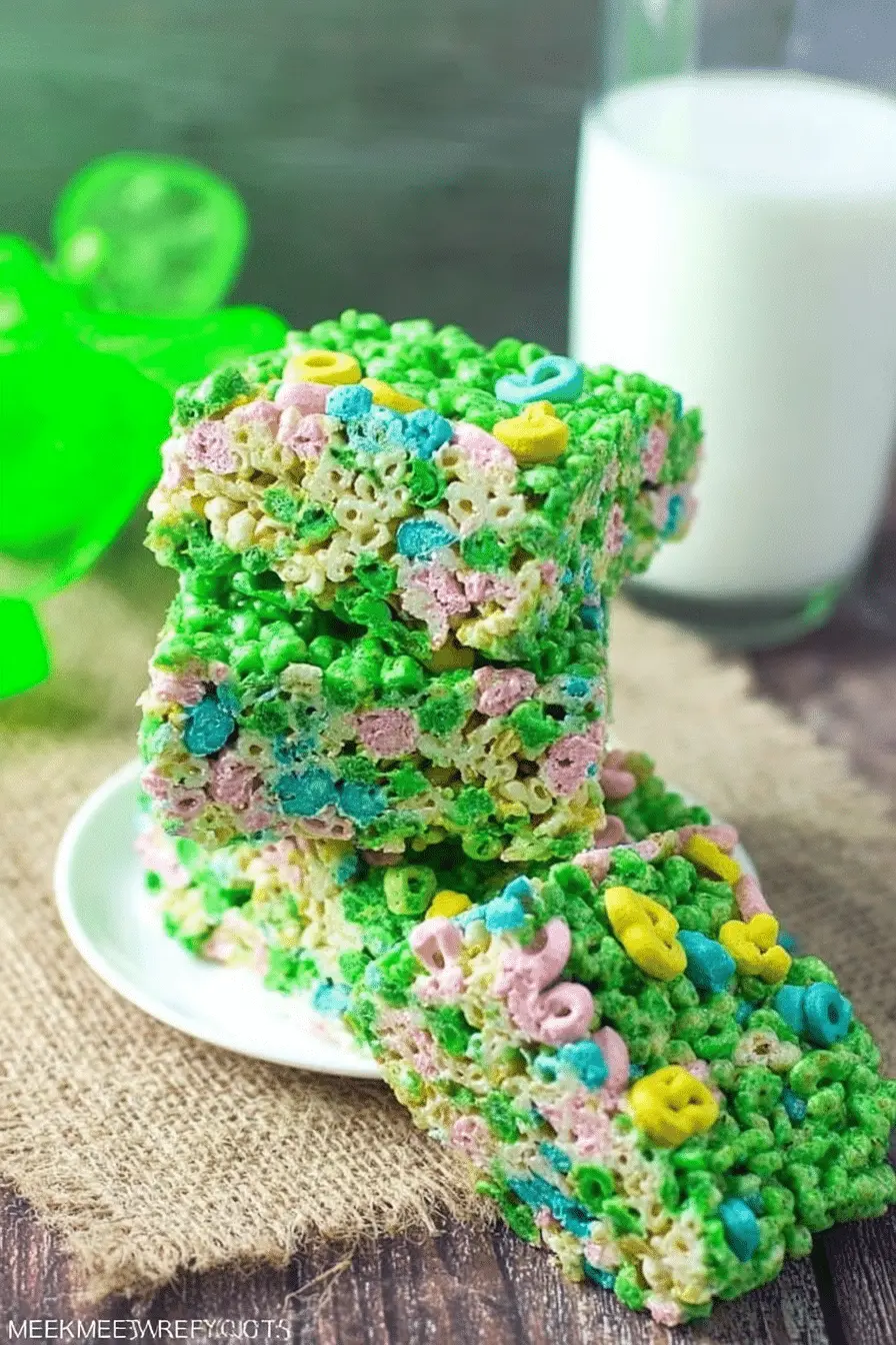 The Treat My Kids Beg For: Lucky Charms Rice Krispie Treats