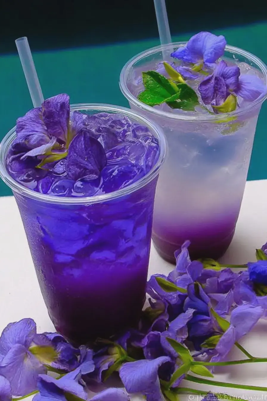 The Mocktail My Guests Ask For — Lychee Italian Soda With Blue Tea