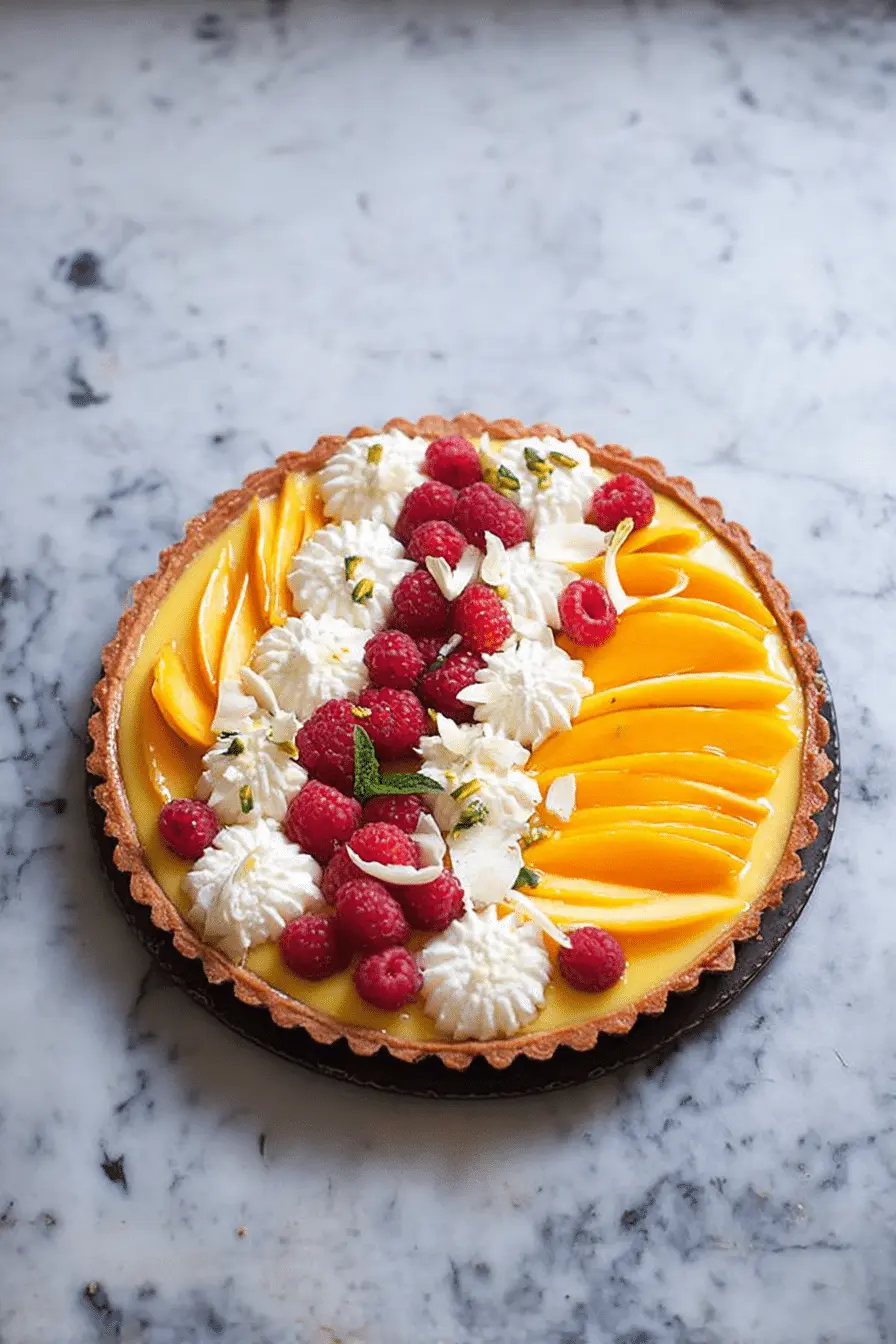 Mango Curd Tart