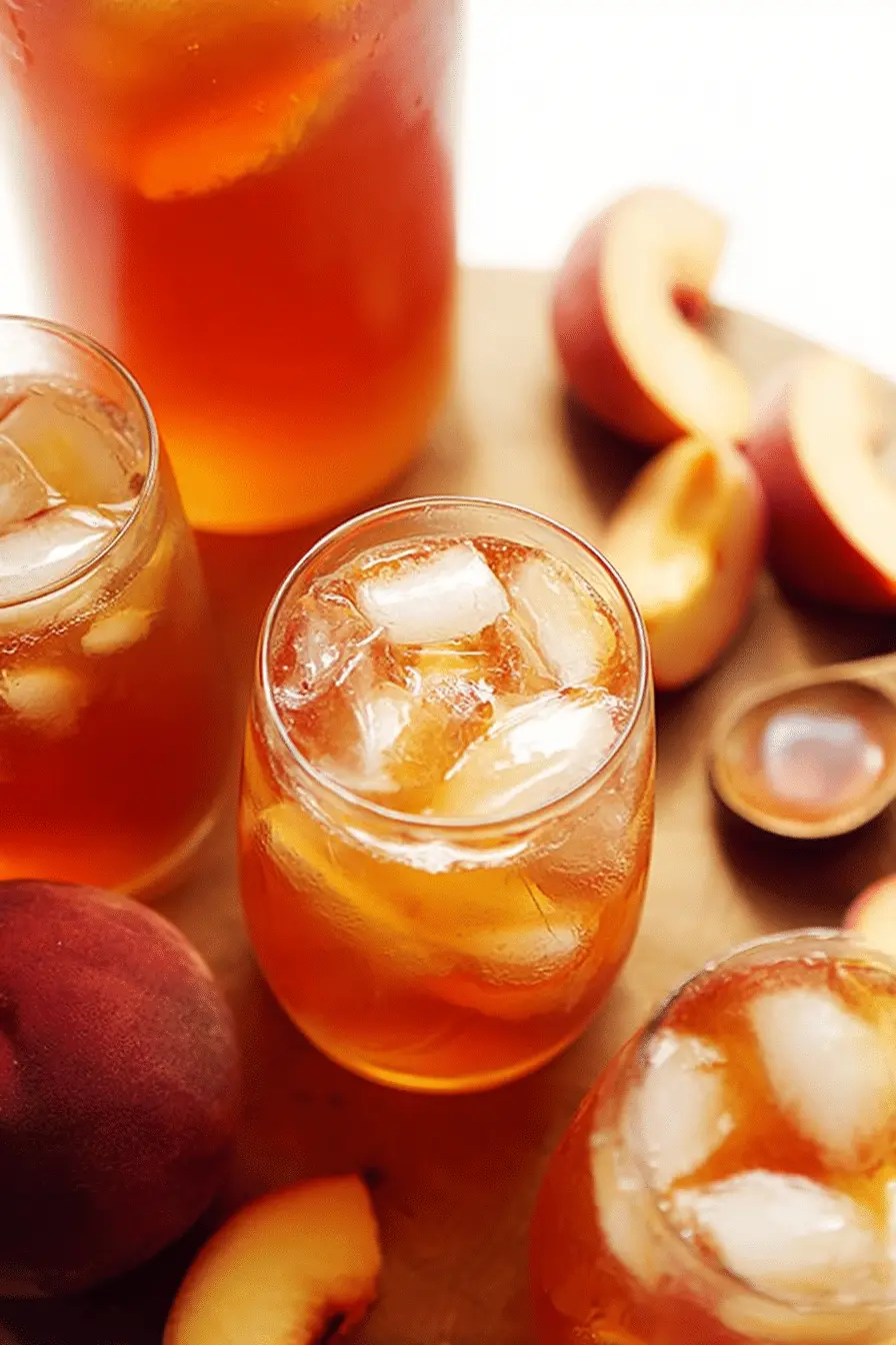 How I Make Perfect Peach Iced Tea — 3 Ingredients, Ready Fast