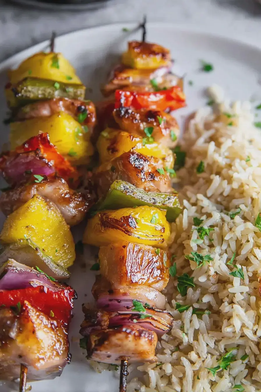 The Pineapple Chicken Kabobs My Kids Beg For All Summer