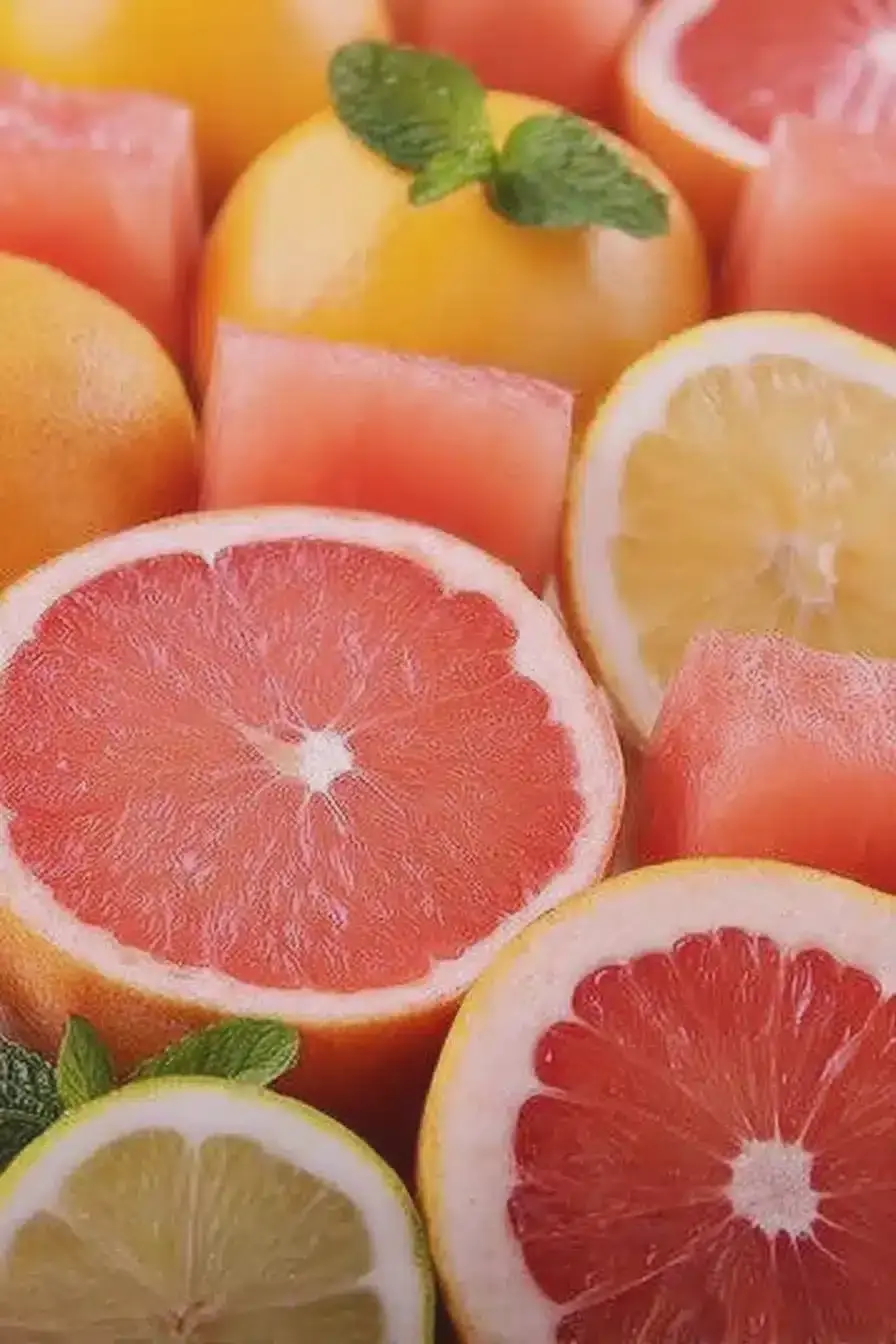 Guilt-Free Summer Jellies: Pink Grapefruit, Raspberry and Mint