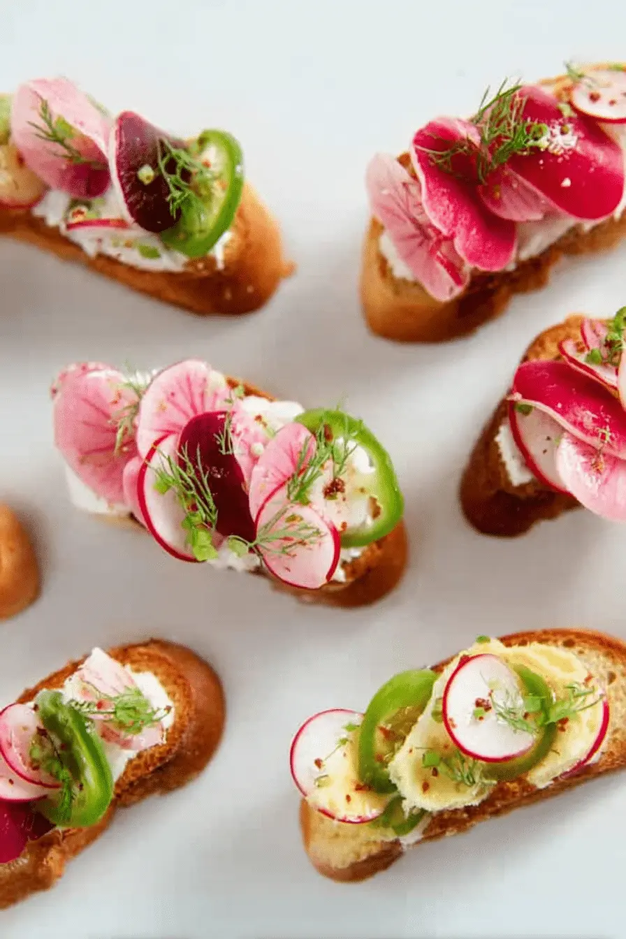 The Radishes and Butter Crostini Appetizer I Make in 15 Minutes