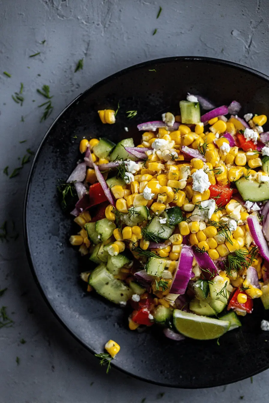 The Refreshing Corn Salad I Make Every Summer (20-Min Lime Dressing)