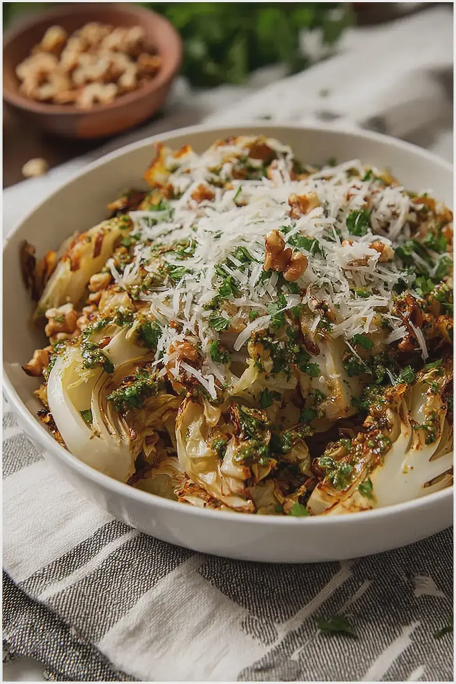 How I Finally Nailed Roasted Cabbage at Home - Parmesan & Walnuts