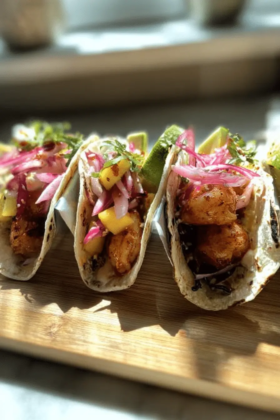 How I Make Saucy Hot Honey Shrimp Tacos in 20 Minutes