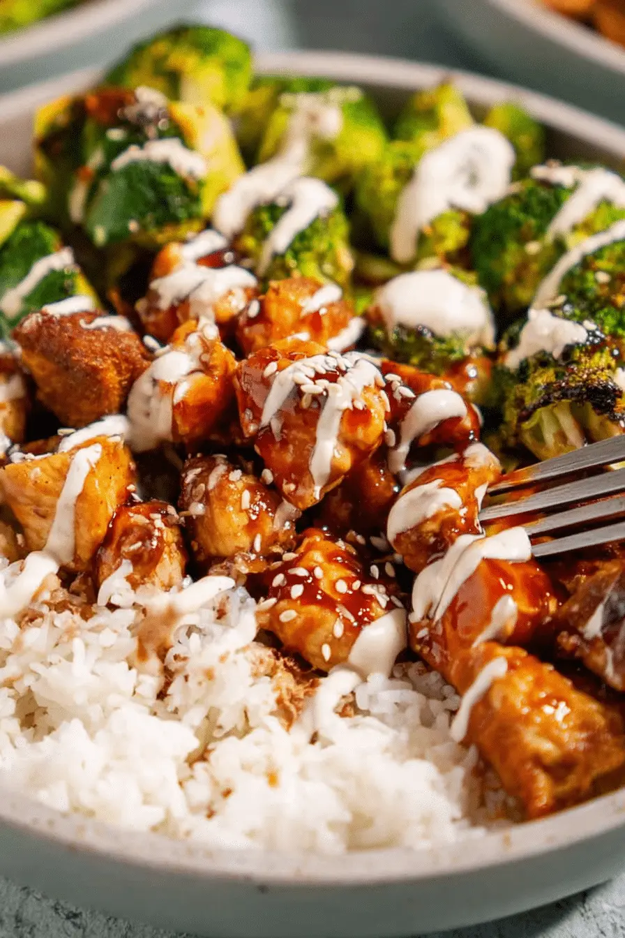 Sticky Chicken Bowls Recipe