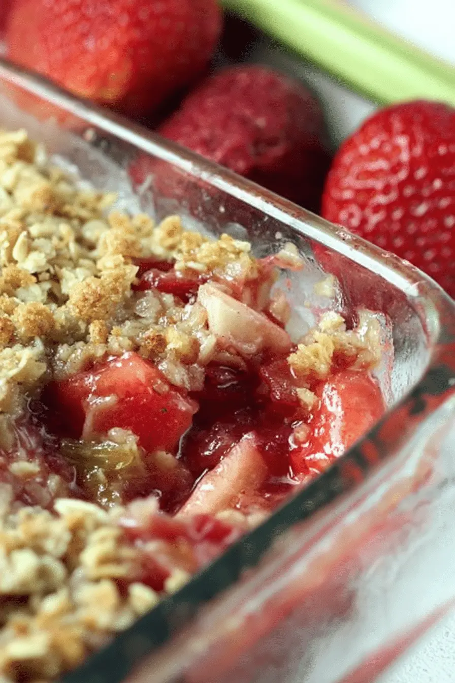 The Strawberry Rhubarb Crisp I Make for Every Summer Party