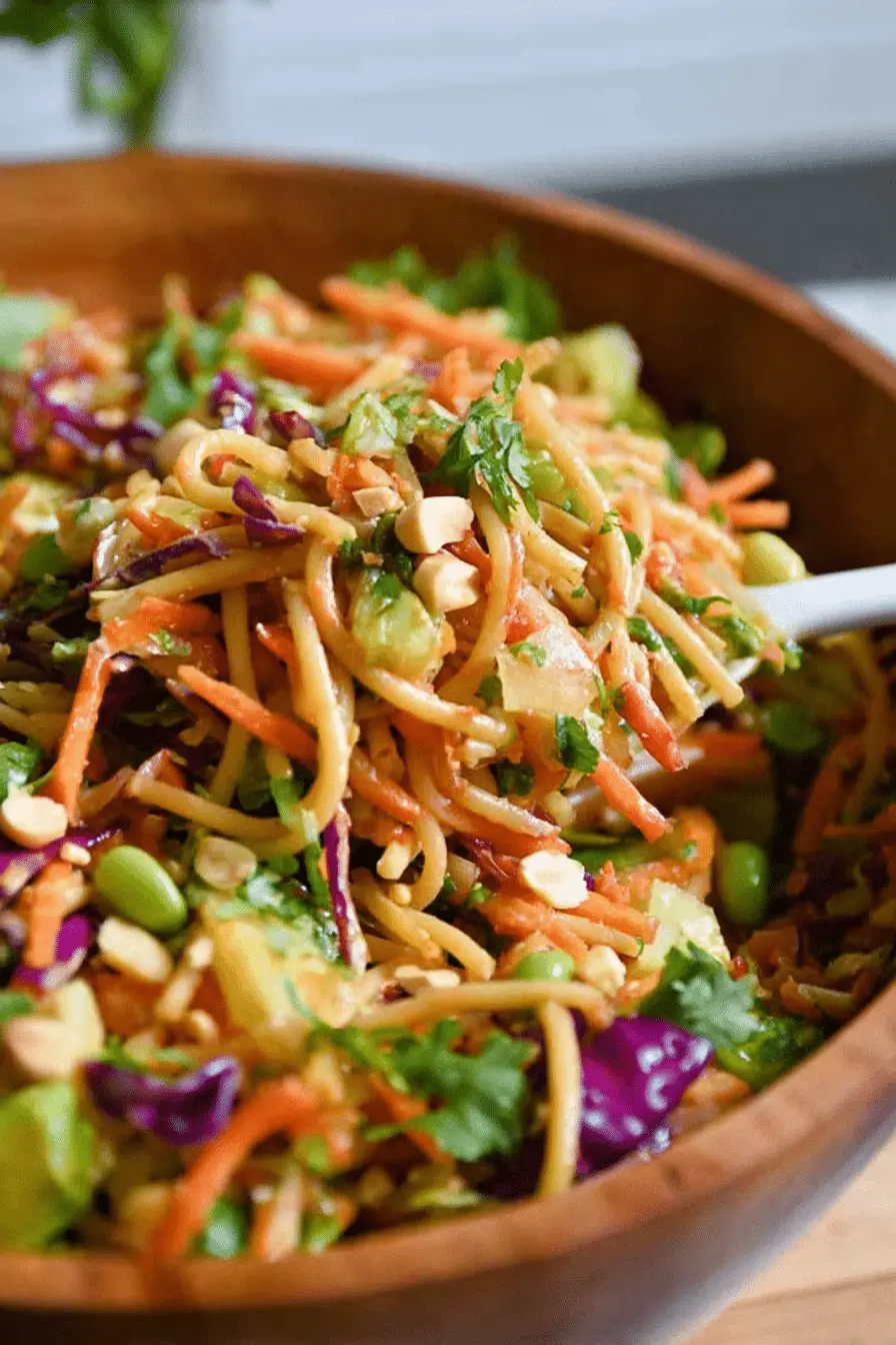 Thai Spring Roll Pasta Salad: A Refreshing Take on Spring Rolls