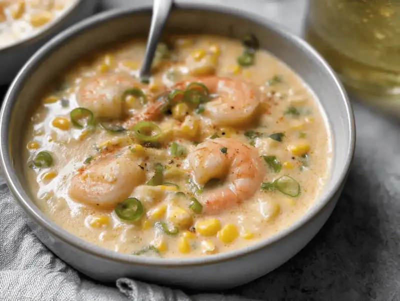 Creamy Shrimp and Corn Soup: A Quick and Comforting Recipe