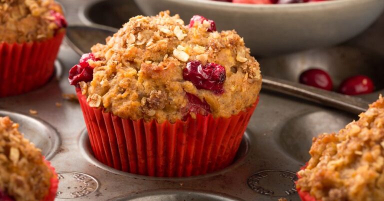 Cranberry, Orange & Pecan Muffins