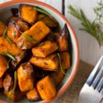 Garlic Parmesan Roasted Sweet Potatoes