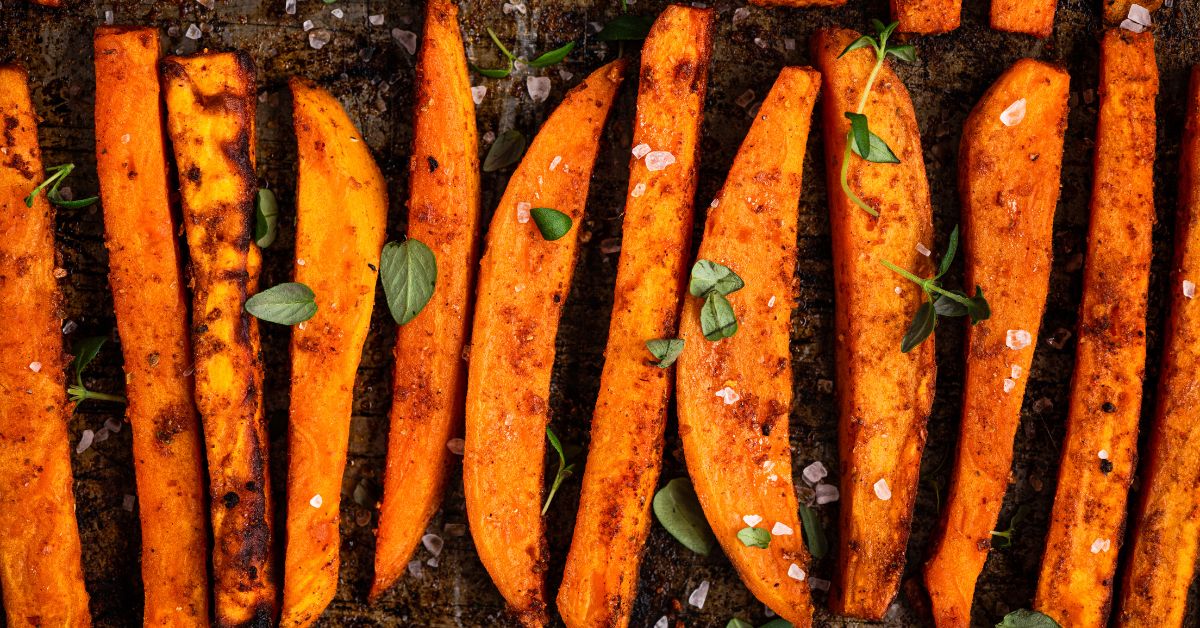 Step-by-Step Cooking Guide Garlic Parmesan Roasted Sweet Potatoes