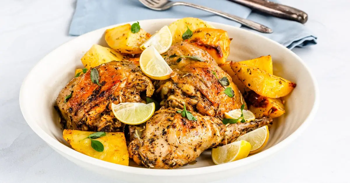 Greek Chicken with Lemon and Feta Step-by-Step Cooking Guide