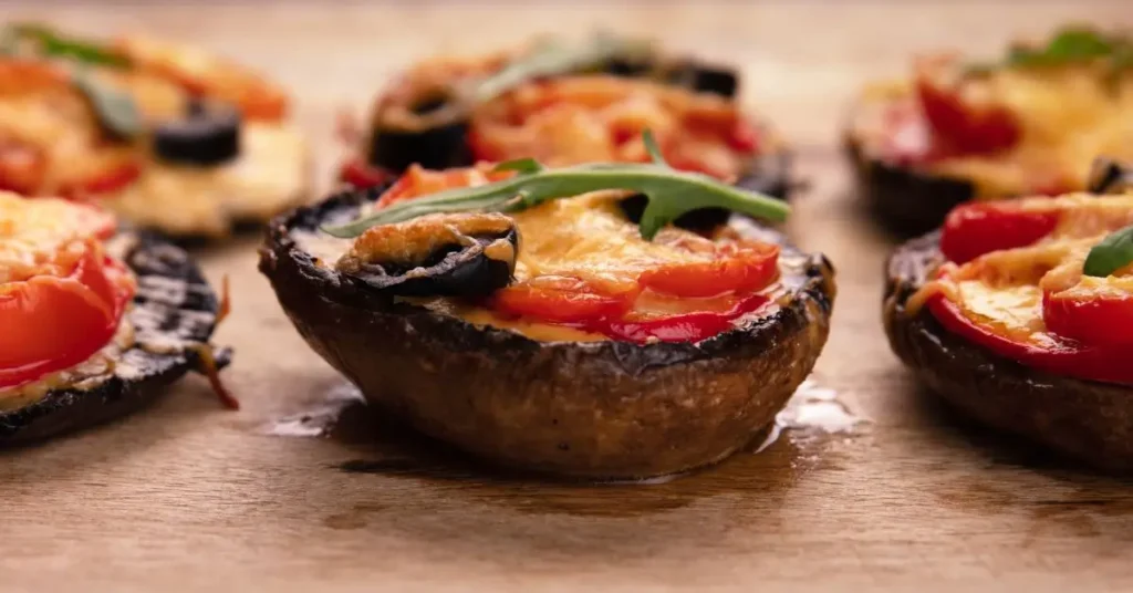 Caprese Stuffed Garlic Butter Portobellos