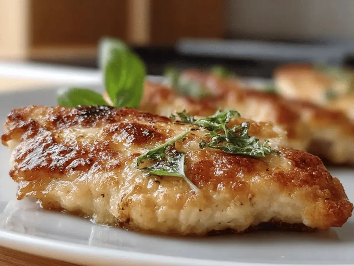 Delicious melt in your mouth chicken breast recipe served with fresh herbs and vegetables, perfect for quick and easy dinner.