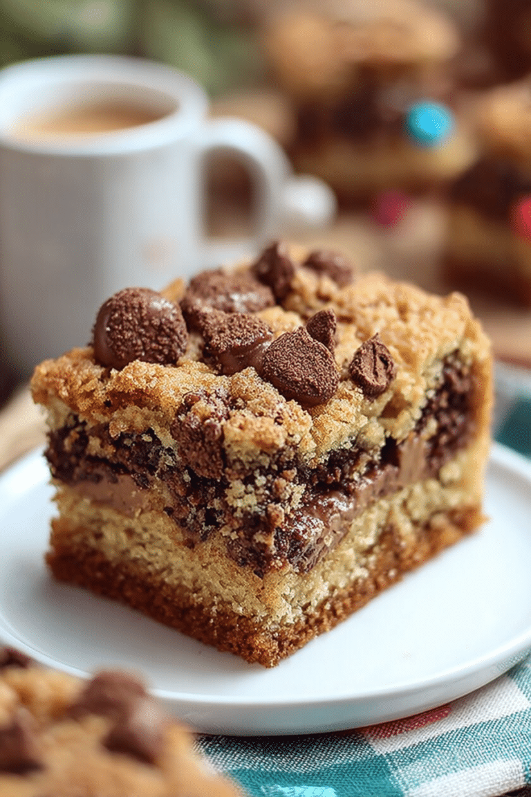 Sliced picnic cake on a picnic blanket with fresh fruits and flowers